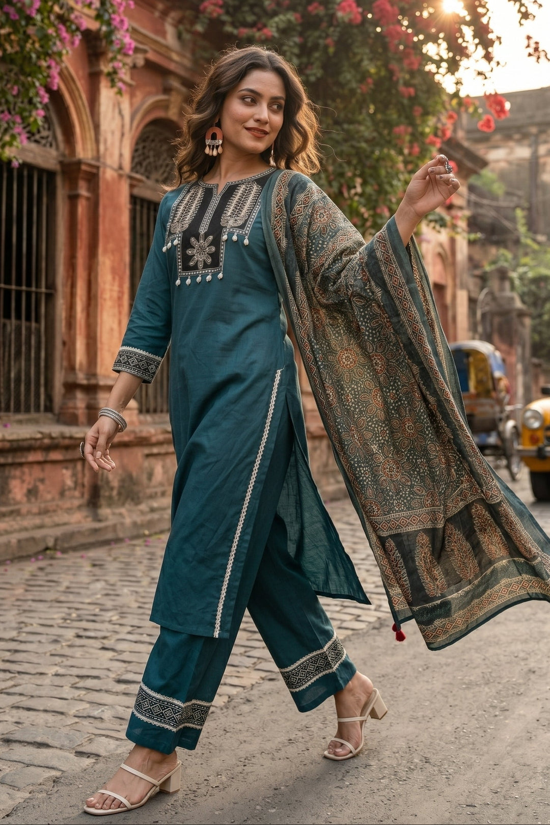 Sweet Moments Cotton Kurti Set