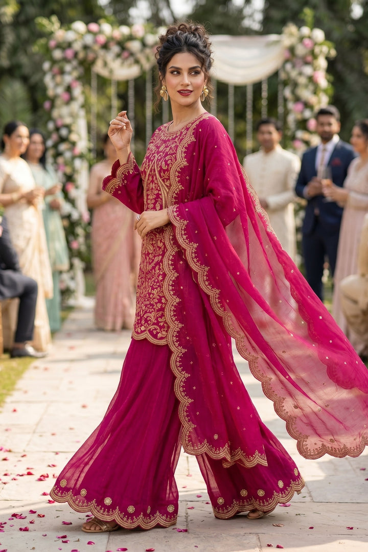 Written in Poetry Designer Sharara Set