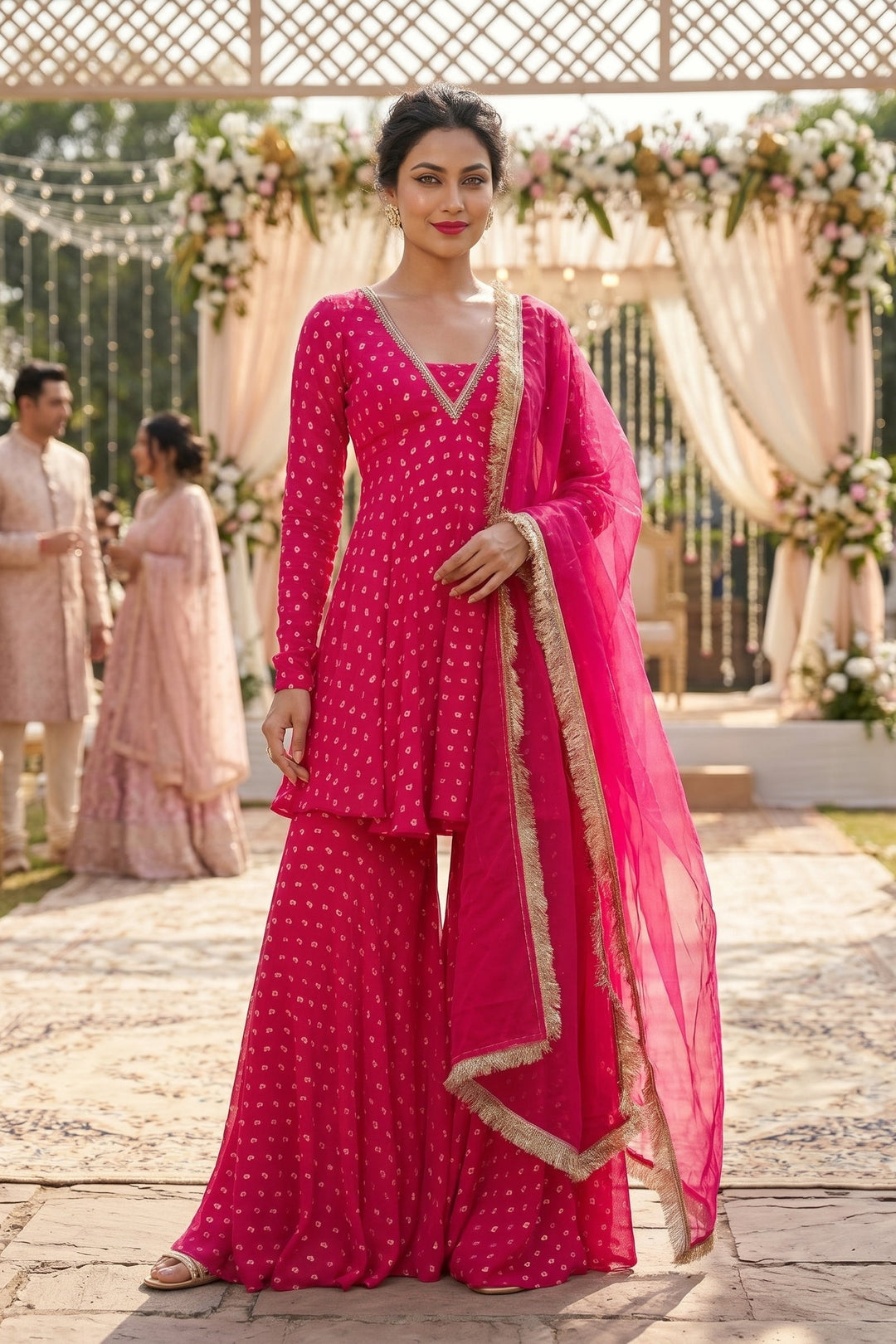 Rain of Romance Designer Sharara Set