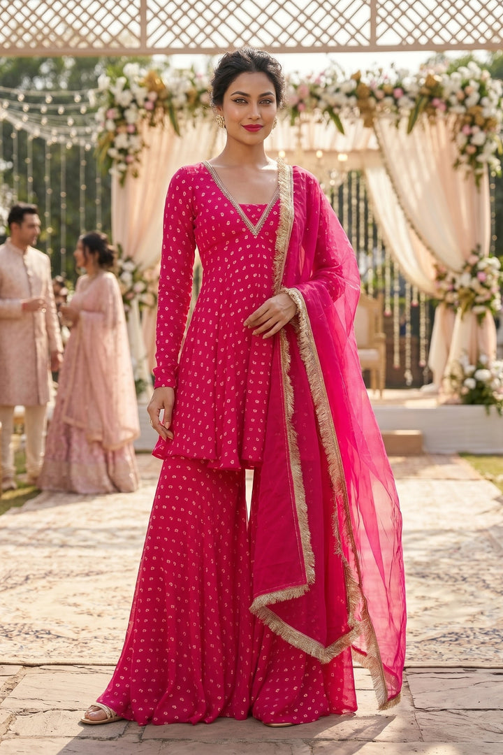 Rain of Romance Designer Sharara Set