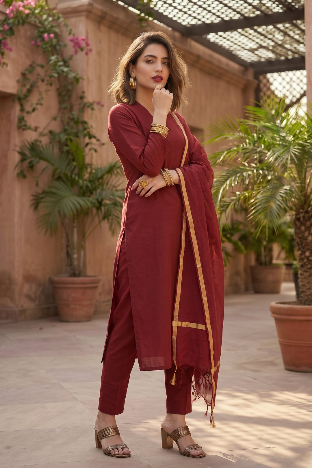 Warm Embrace Cotton Kurti Set