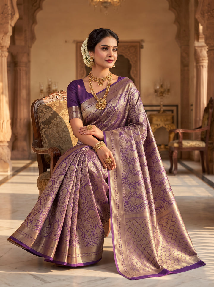 Maharani Weaves Katan Silk Saree