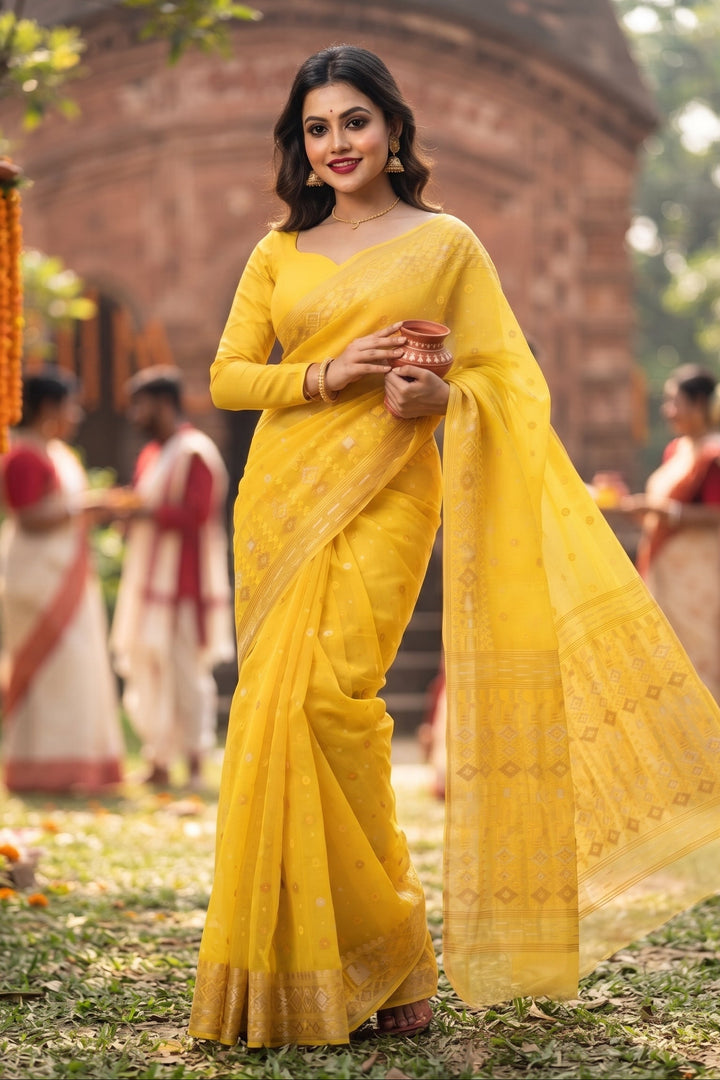 Moonloom Bengal Jamdani Saree