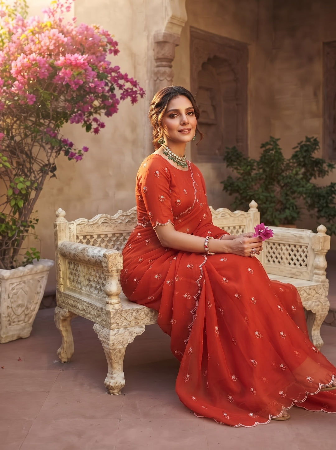 Aveline Grace - Georgette Saree