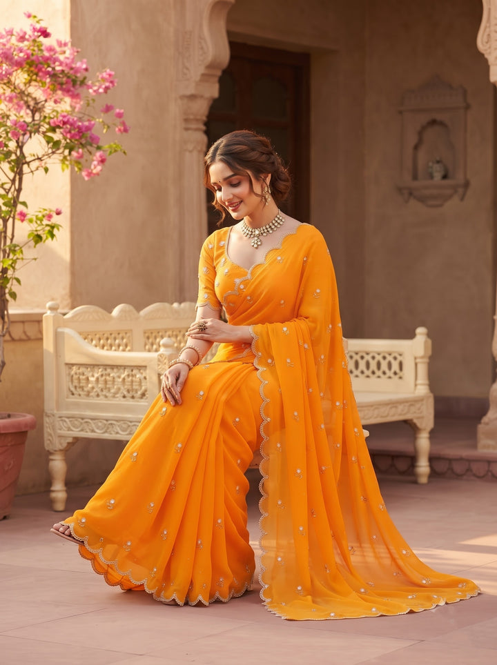 Aveline Grace - Georgette Saree