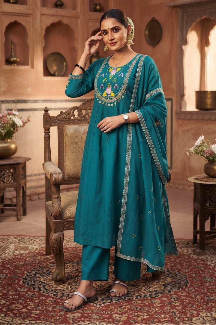 Evie Charm - 3 Piece Cotton Kurti Set