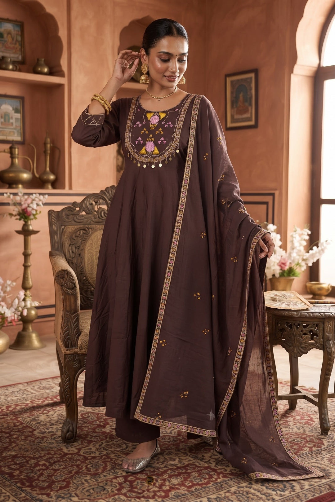 Evie Charm - 3 Piece Cotton Kurti Set