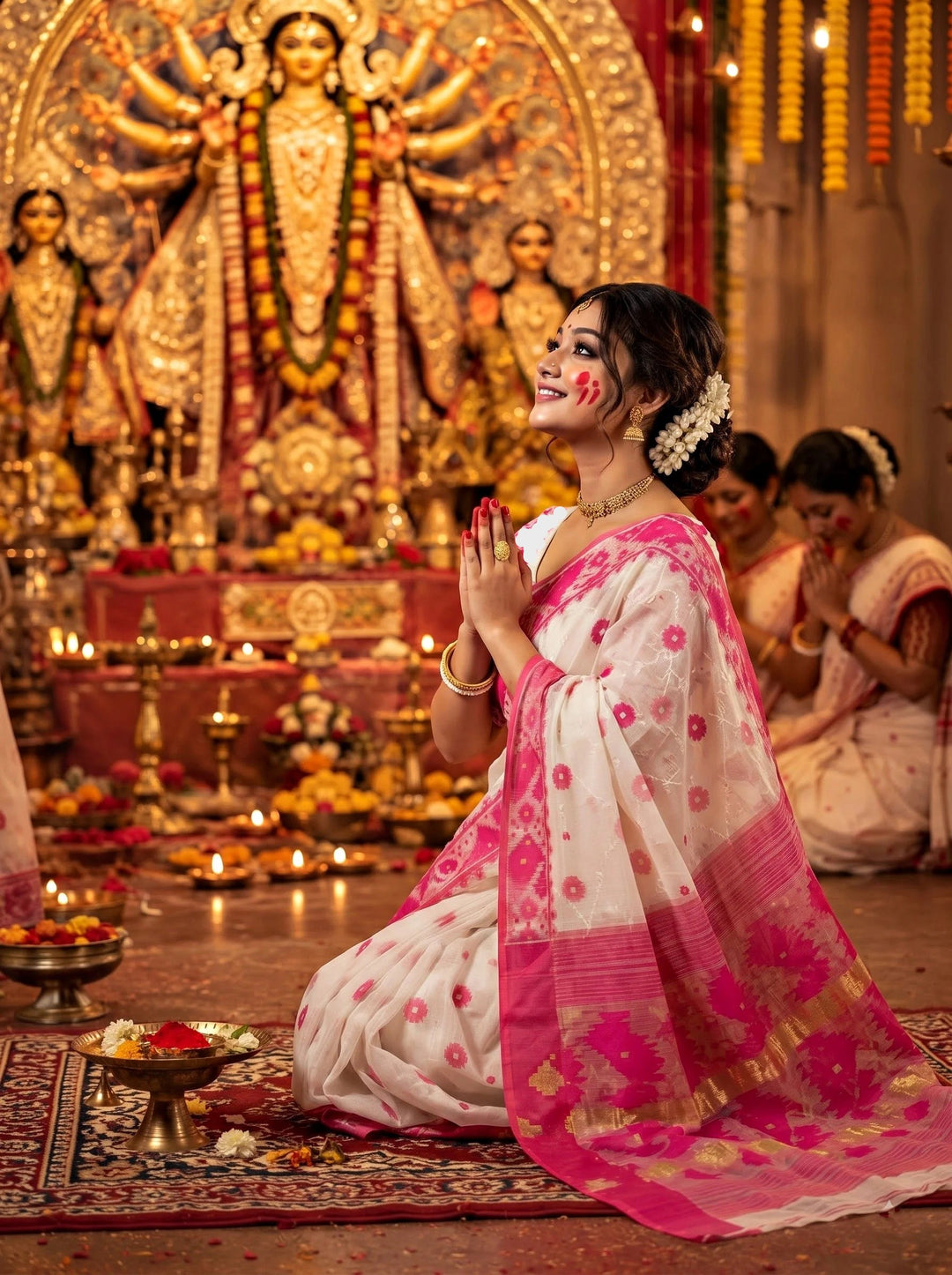 Kumudini | Karat Dhakai Jamdani Saree