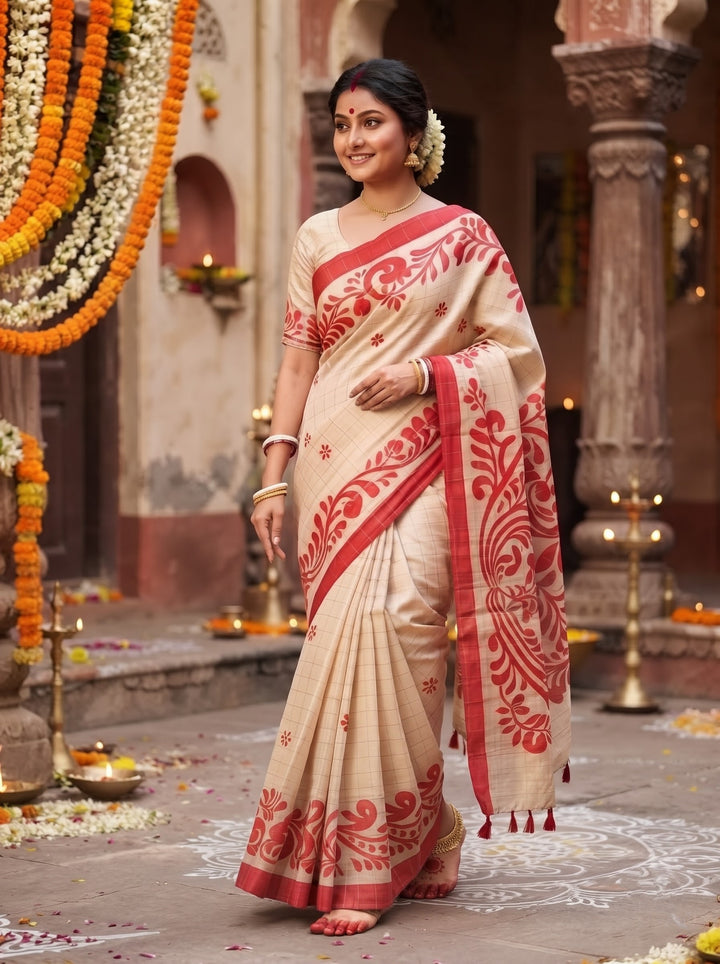 Sucharita -Semi Tussar Silk Saree