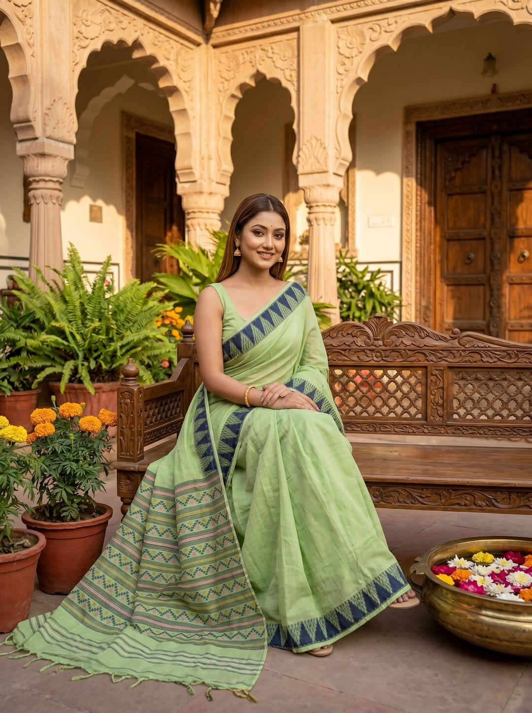 Rangamaya Dhakai Jamdani  Saree