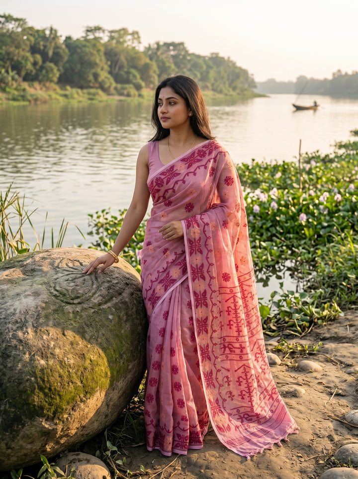Kanaklata  Jamdani  Saree