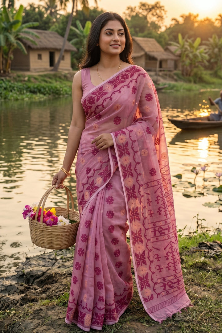 Kanaklata  Jamdani  Saree