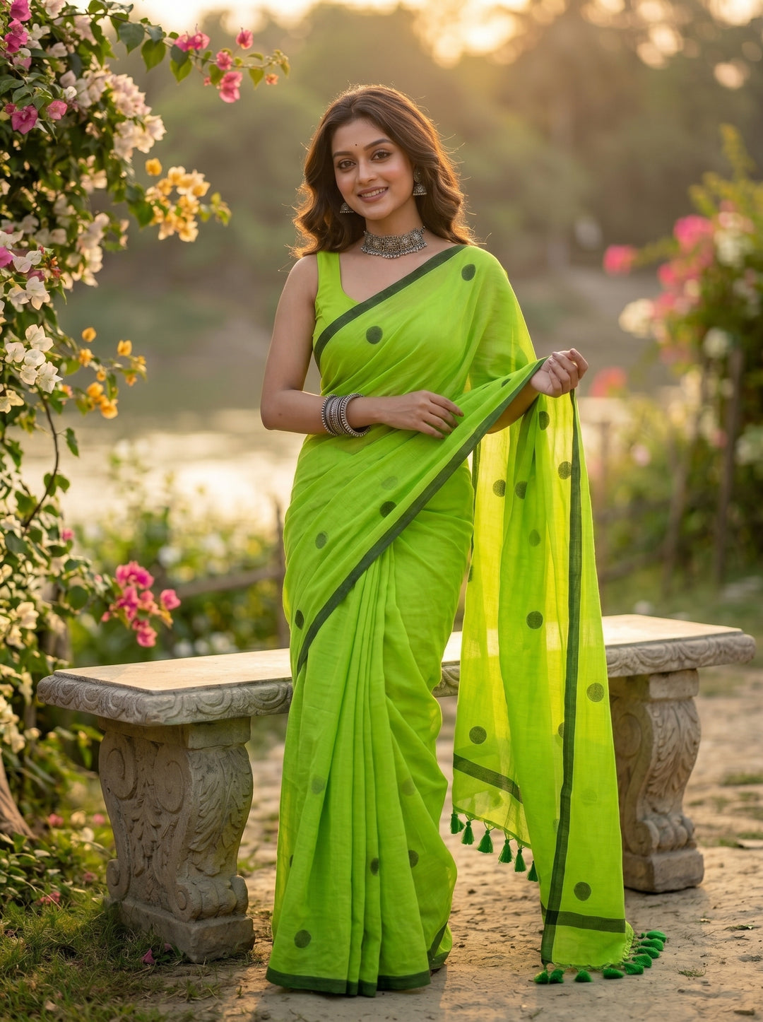 Kheyali Mul Cotton Saree