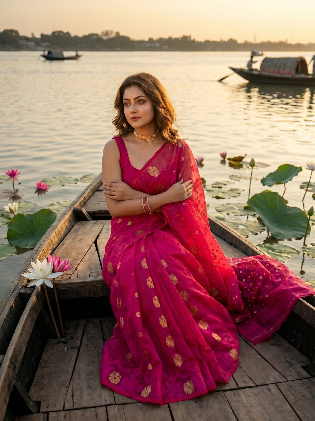 Kanaklata  Jamdani  Saree