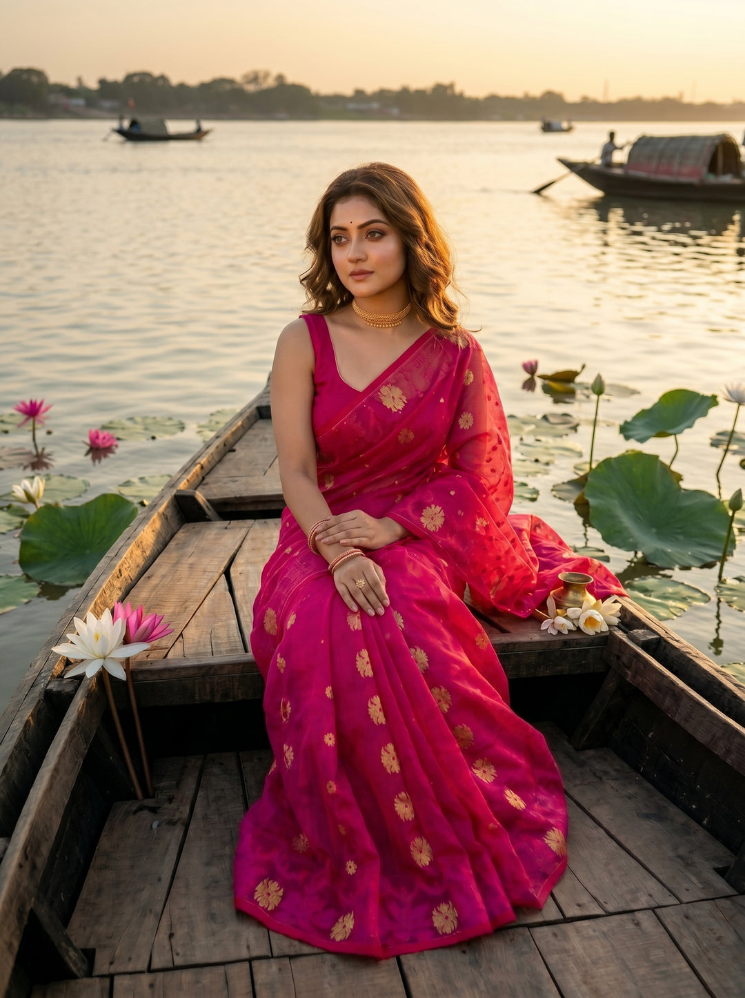 Kanaklata  Jamdani  Saree
