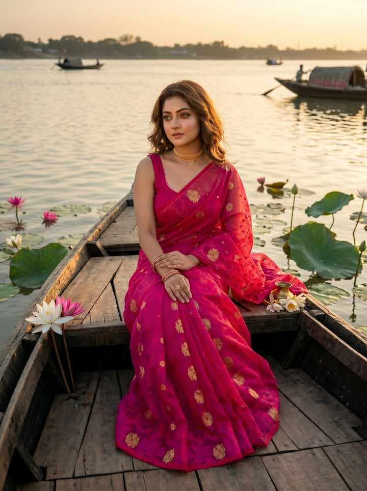Kanaklata  Jamdani  Saree