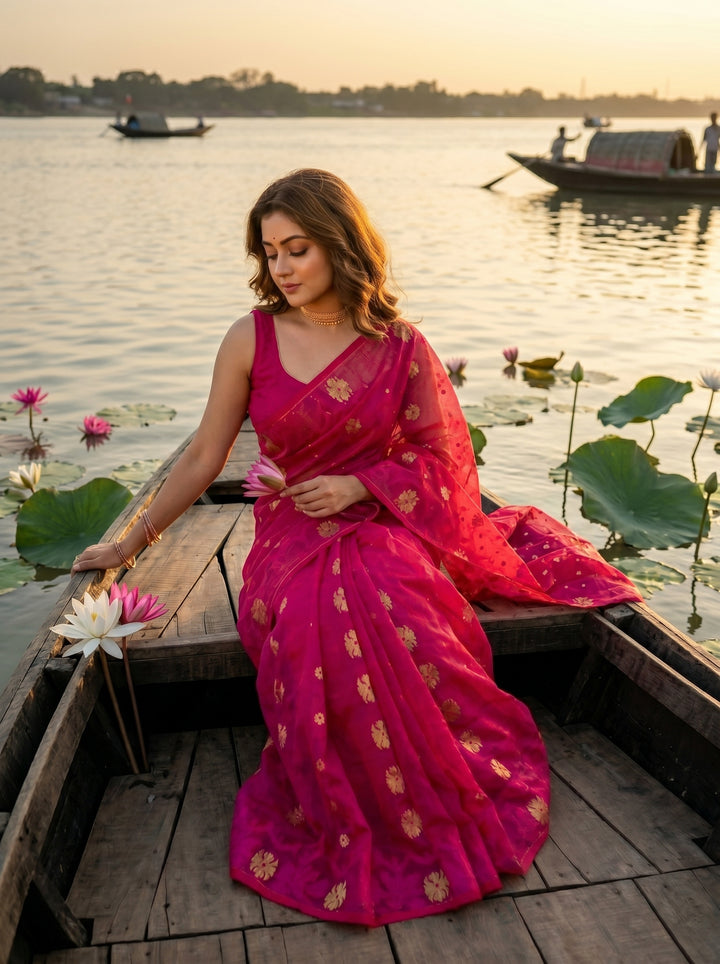 Kanaklata  Jamdani  Saree