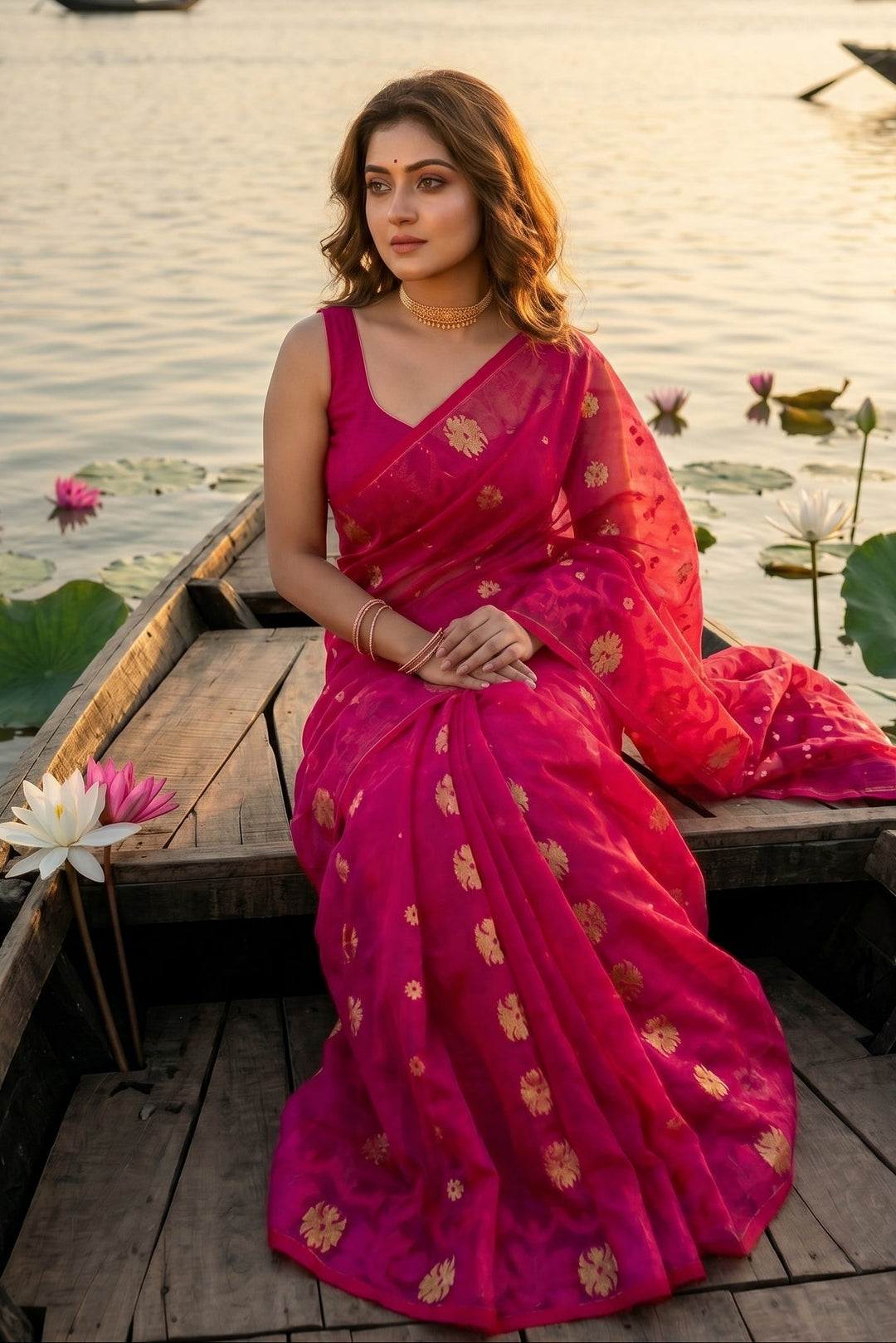 Kanaklata  Jamdani  Saree