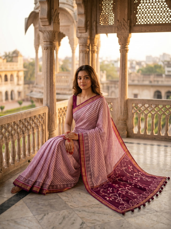 Flower of Soul Fancy Silk Saree