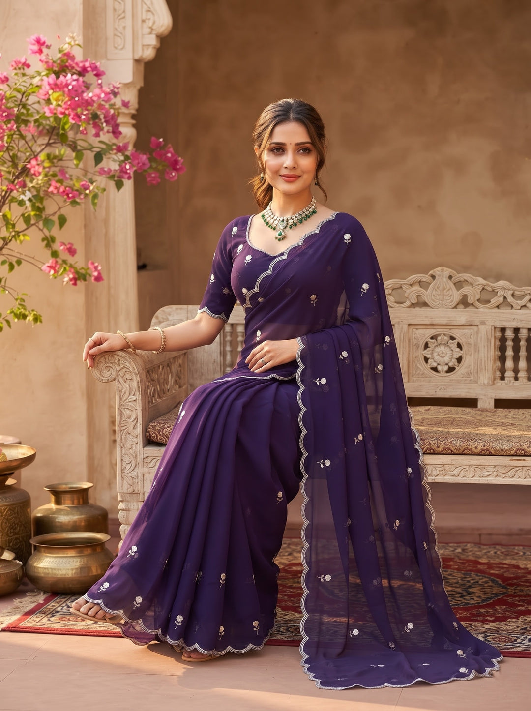 Aveline Grace - Georgette Saree