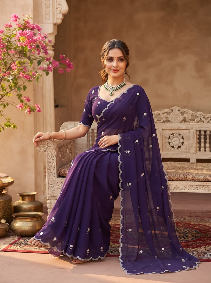 Aveline Grace - Georgette Saree