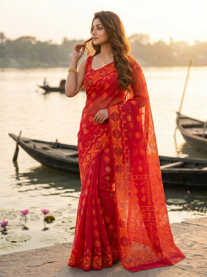 Kanaklata  Jamdani  Saree