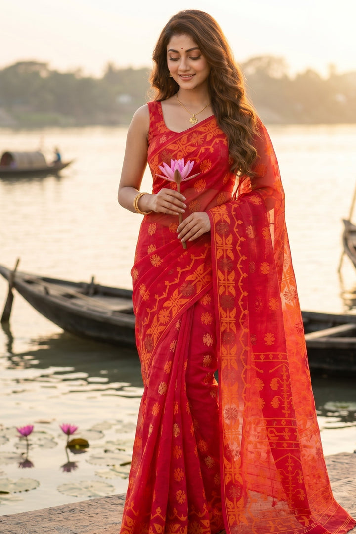Kanaklata  Jamdani  Saree