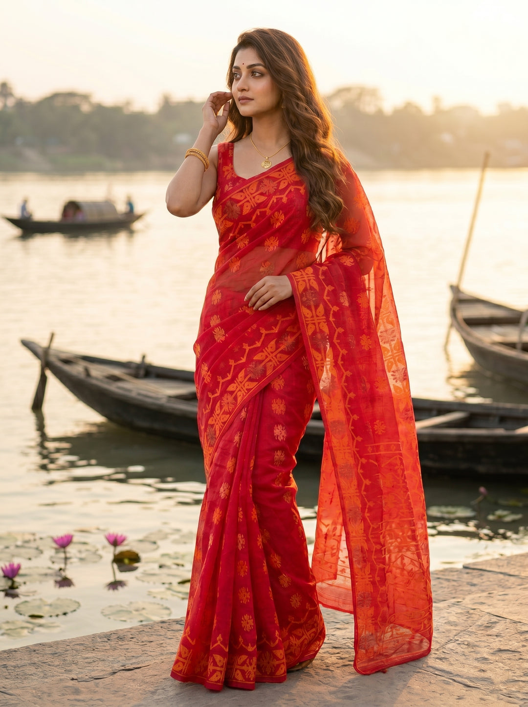 Kanaklata  Jamdani  Saree