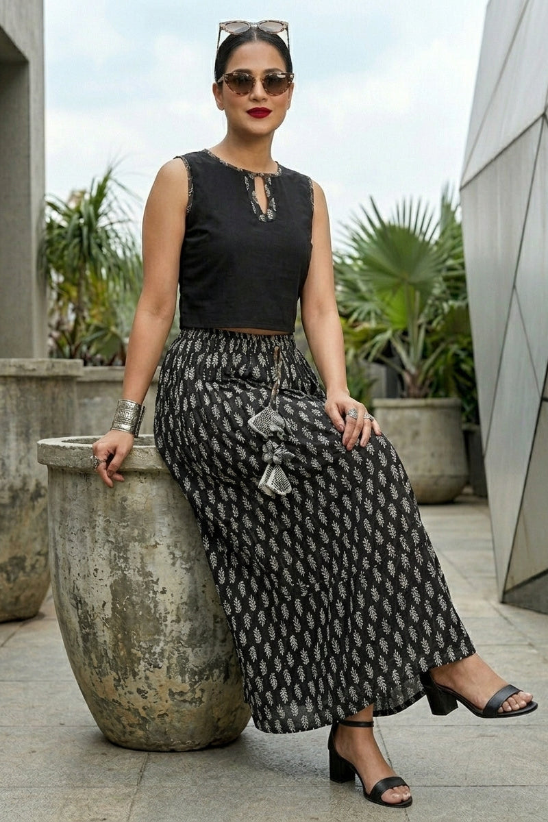 Opal Drapes Maxi Skirt