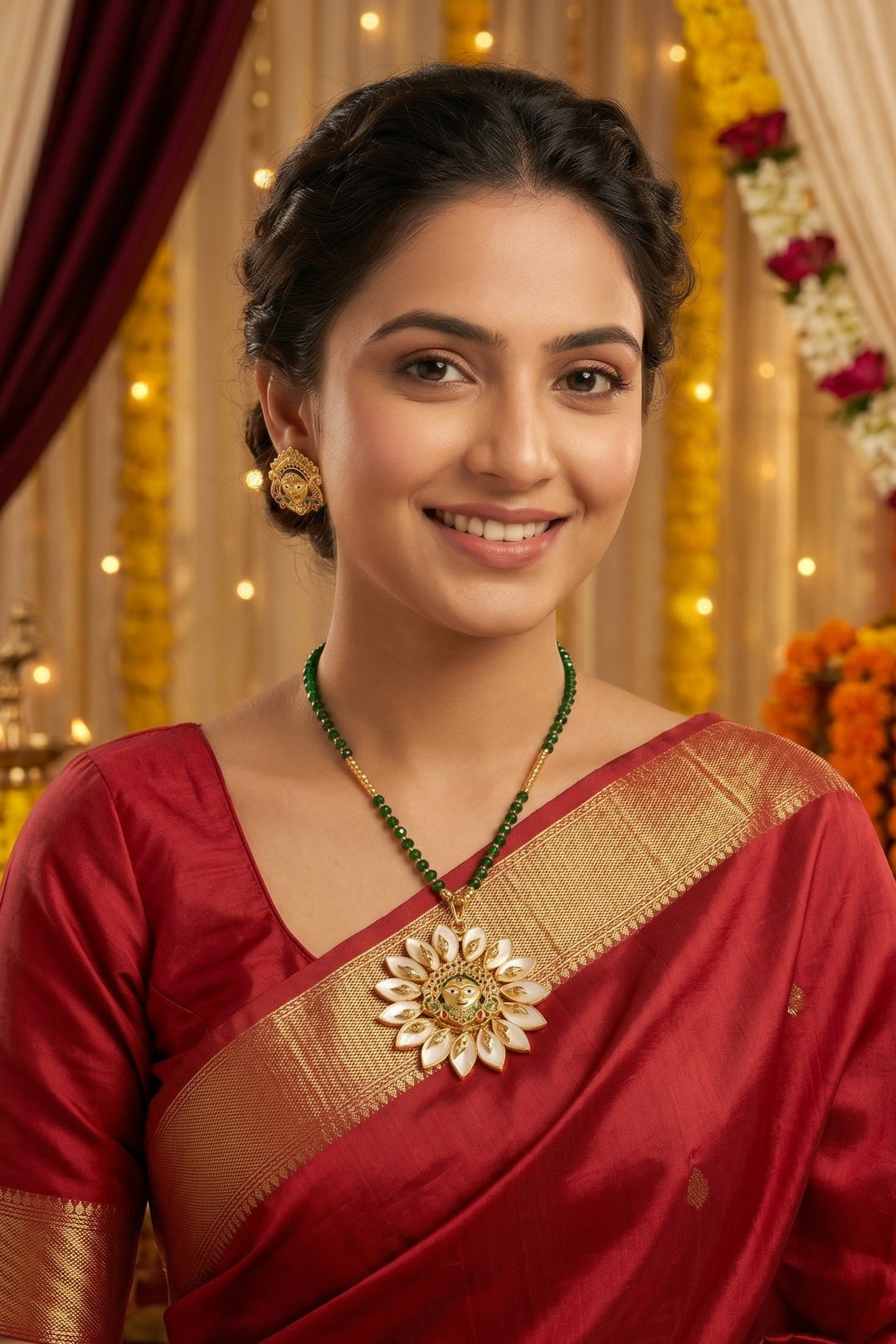 New Stylish Puja Special Jewellery(Sea Shell Design)