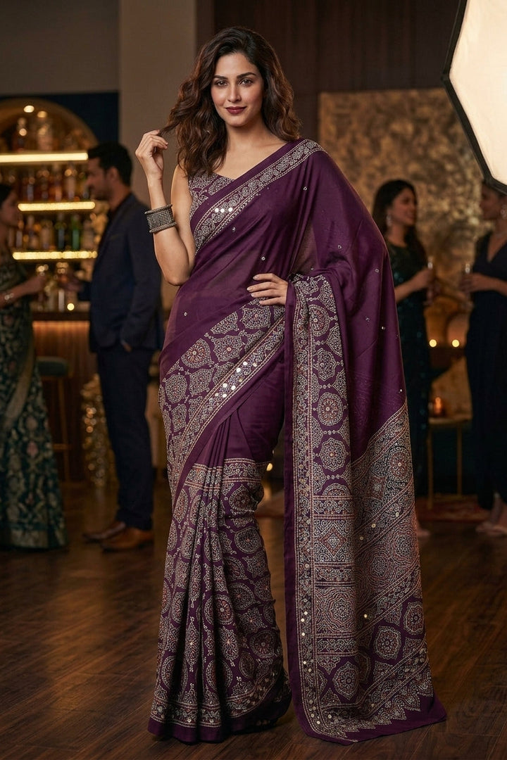 Styled in Tradition Crepe Silk Saree