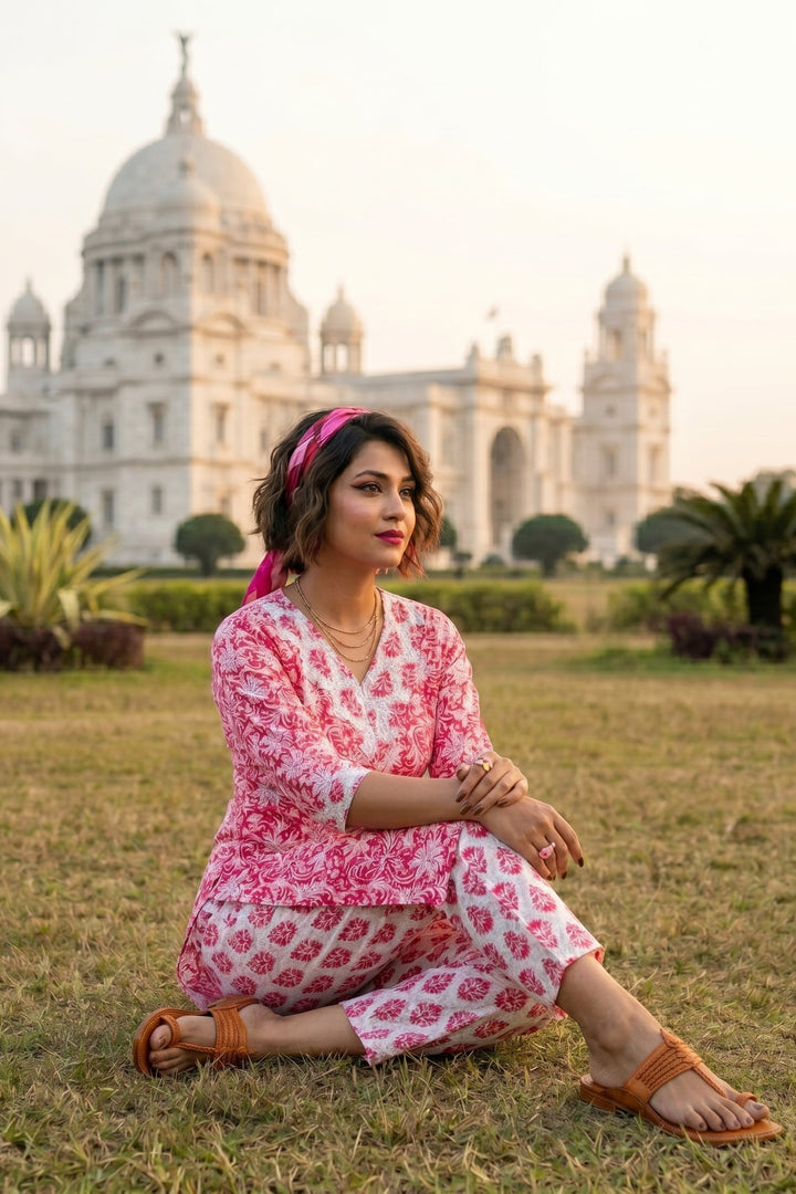 EthniCraze Cotton  Kurti Set