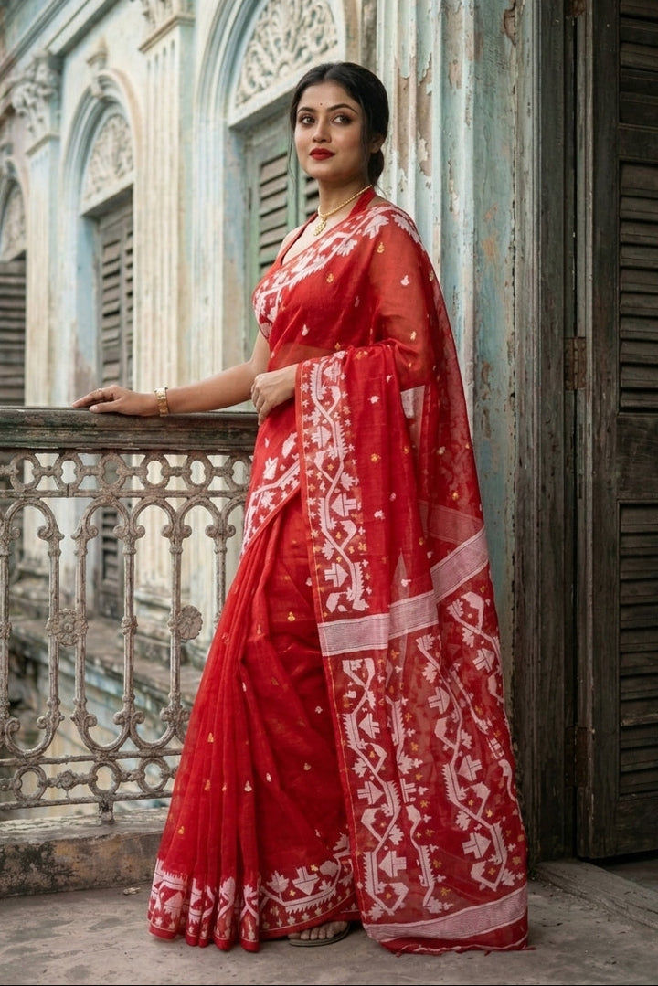 Meghbalika Dhakai Jamdani Saree