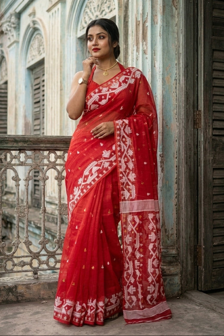 Meghbalika Dhakai Jamdani Saree