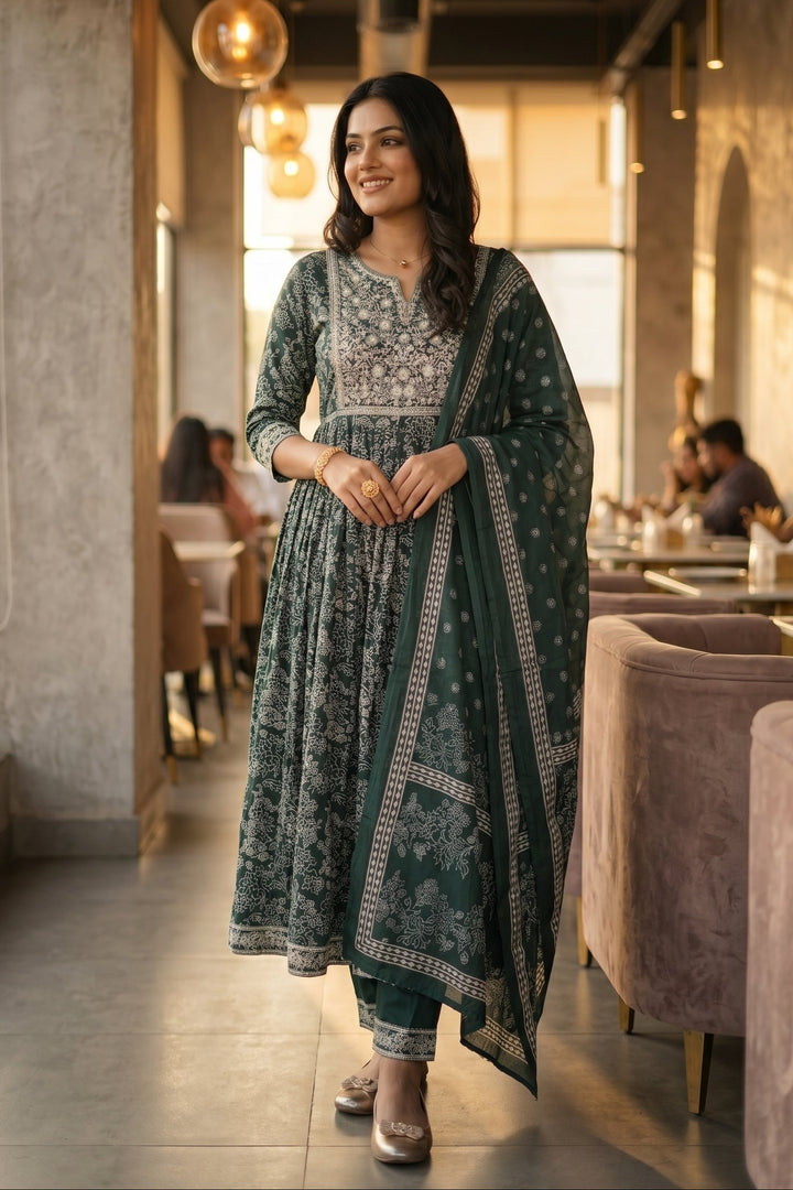Festive Feels Naira Cut Kurti Set