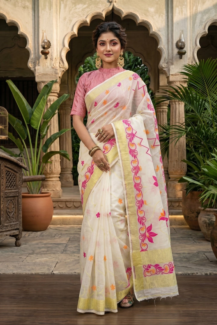 Nirjharini Dhakai Jamdani Saree