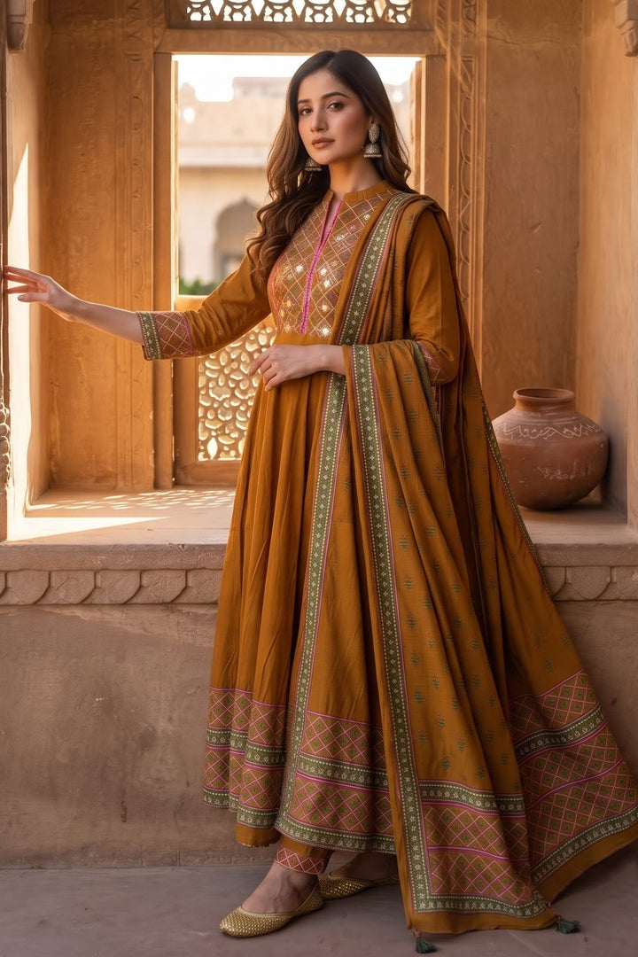 Mystic Reverie Cotton Kurti Set