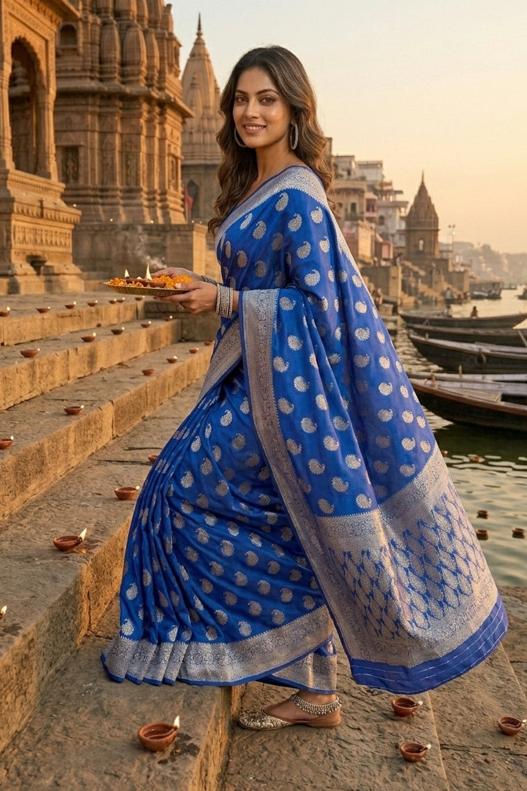 Drizzle Of Grace Gajji Silk Saree