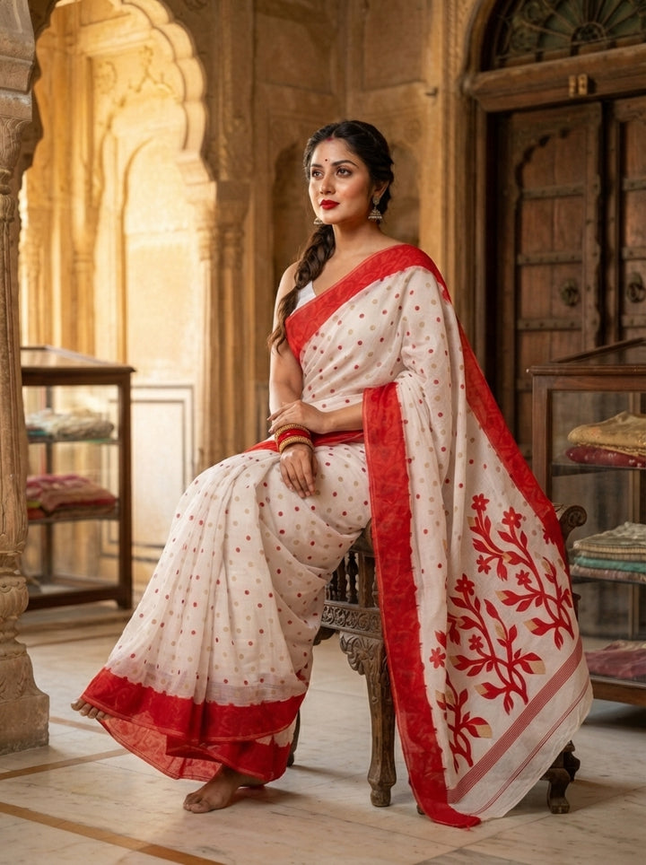 Aparajita Bengal Jamdani Saree