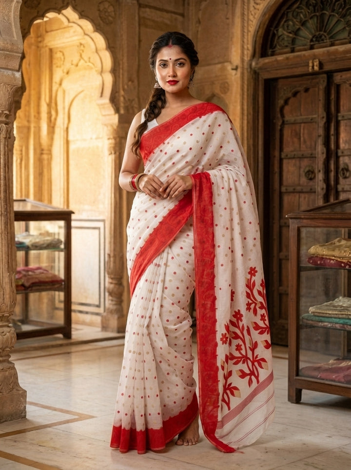 Aparajita Bengal Jamdani Saree