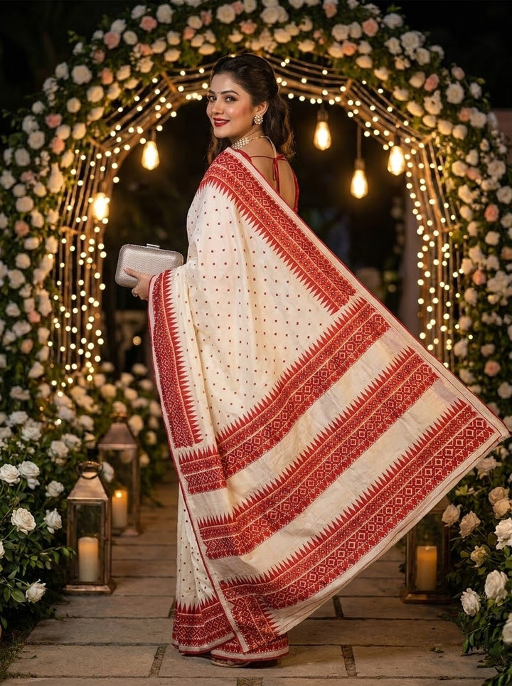 Riwaayat of Light – Kathiyawari Work Fancy Silk Saree