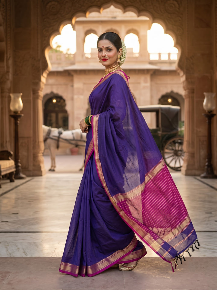Navi Saaj - Muga Maheswari Cotton Saree