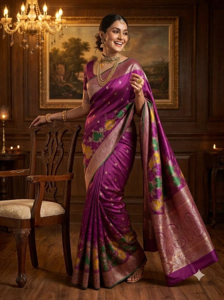 House of Grace Katan Silk Saree