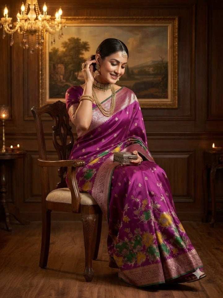 House of Grace Katan Silk Saree