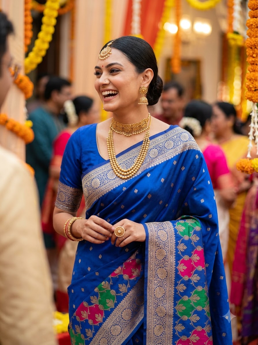 House of Grace Katan Silk Saree