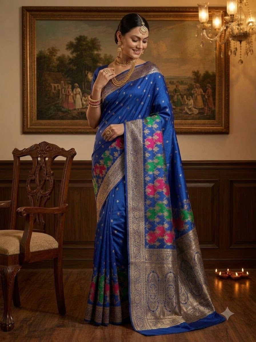 House of Grace Katan Silk Saree