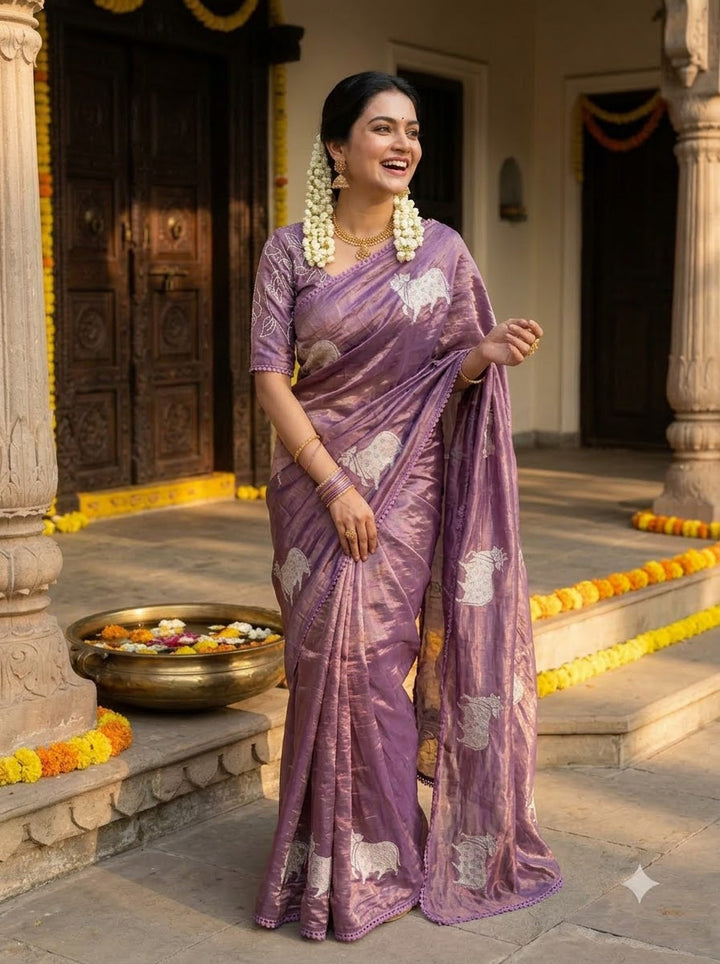 Blessings of Tradition Crush Silk Saree