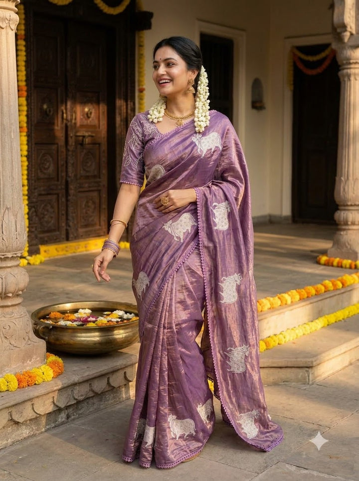Blessings of Tradition Crush Silk Saree