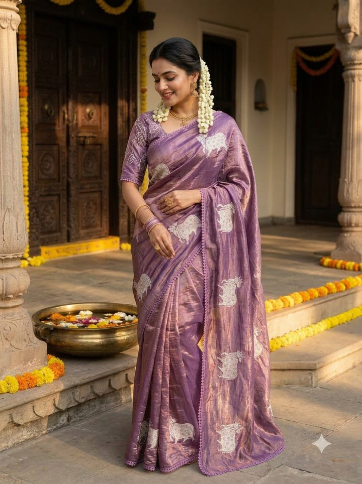 Blessings of Tradition Crush Silk Saree
