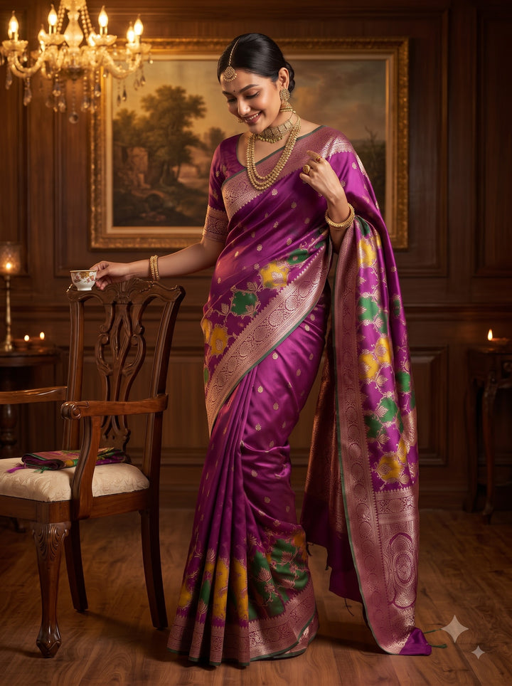 House of Grace Katan Silk Saree